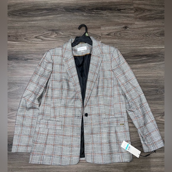 NWT Calvin Klein Women's Blazer Single Button Closure - Picture 2 of 8
